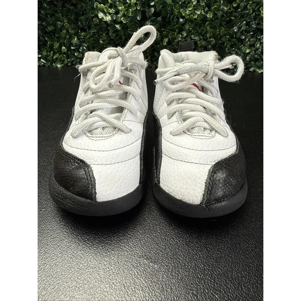 Nike Air Jordan 12 Retro Taxi Flip Black White 850000-162 Toddler Baby Size 9C